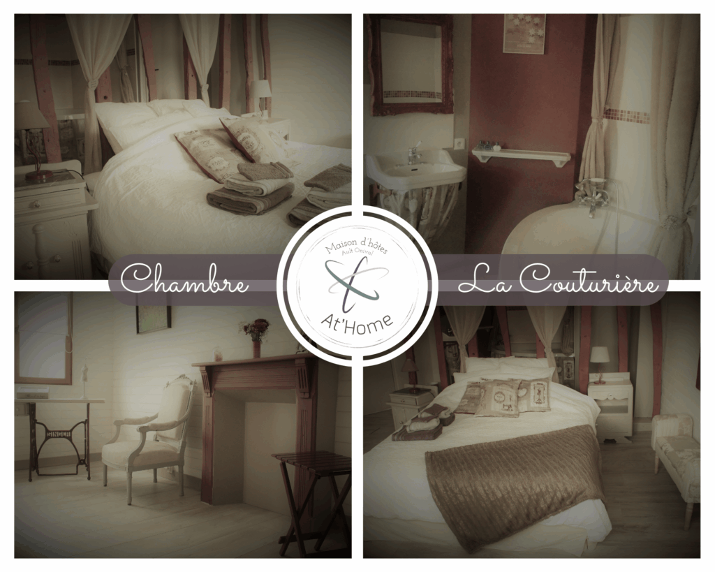 La Couturière est une chambre pour 2 personnes de 18 m² située au 1er étage de la maison